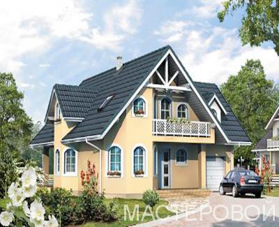 190 кв.м ПРОЕКТ DANUSHKA КАРКАСНЫЙ ДОМ проект дома с мансардой