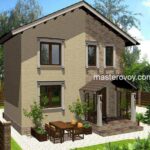 80 кв.м. проект двухэтажный дом СЕМЕЙНЫЙ