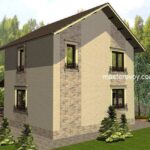 проект КЛАССИЧЕСКИЙ двухэтажный дом 100 м2