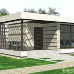 41 кв.м. проект дачный домик МОДЕРН