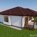 проект дома ЧОРНОБРИВЕЦЬ вид со двора