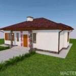 проект дома ЧОРНОБРИВЕЦЬ вид с улицы