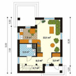 план первого этажа проект SLOWIK