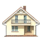 фасад дома со двора проект SLOWIK