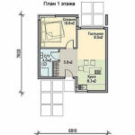 50 кв.м. проект KASIA план дома