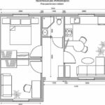 52 кв.м. проект ЛЮБИМАЯ ДАЧА план расстановки мебели