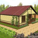 52 кв.м. проект дома ЛЮБИМАЯ ДАЧА вид с улицы