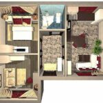 52 кв.м. проект ЛЮБИМАЯ ДАЧА план интерьера дома