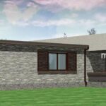 проект дом СОЛНЕЧНЫЙ БЕРЕГ вид со двора