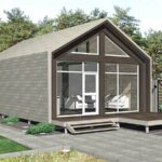 проект Бергамо светло серый фасад дома