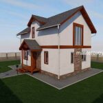 108 кв.м. проект двухэтажного дома ФЕНИКС