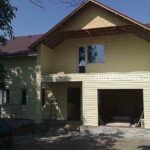 фасад СИП дома с мансардой