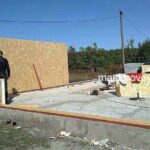 фундамент и стена дом из СИП панелей