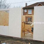 стены каркасного дачного домика