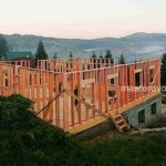 каркас дома в поселке Славское