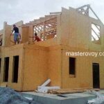 стены второго этажа дом из СИП панелей