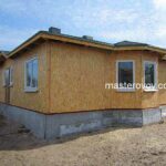 Одноэтажный каркасно-щитовой дом под отделку