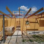 каркас кровли СИП дома