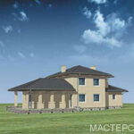 проект LEGENDA двухэтажный каркасный дом