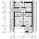 289 кв.м. проект каркасный дом с террасой план второго этажа