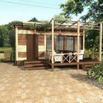 14 кв.м. проект домика база отдыха МОРСКОЙ