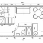 проект ТРЕУГОЛЬНЫЙ домик для турбазы план первого этажа