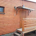 Каркасно панельный дом с отделкой блокхаусом