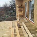 терраса дача из СИП панелей