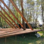 терраса каркасного дома