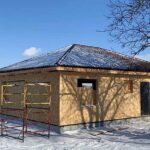 дом из СИП панелей каркас здания