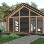 Проект дачного дома с террасой