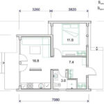 План дачного дома с террасой