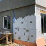 отделка стены каркасного дома с плоской крышей