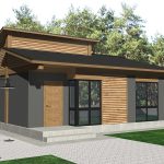 58 кв.м. проект будинку Дніпро II з трьома спальнями