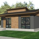 проект будинку Дніпро II з трьома спальнями, площа 58 м2